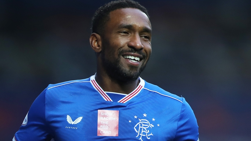 Jermain Defoe scored Rangers' second goal at Ibrox