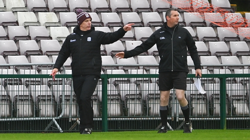 Pádraic Joyce looking on as his side faced Dublin
