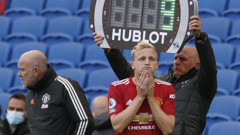 Donny van de Beek has found game time hard to come by at Manchester United