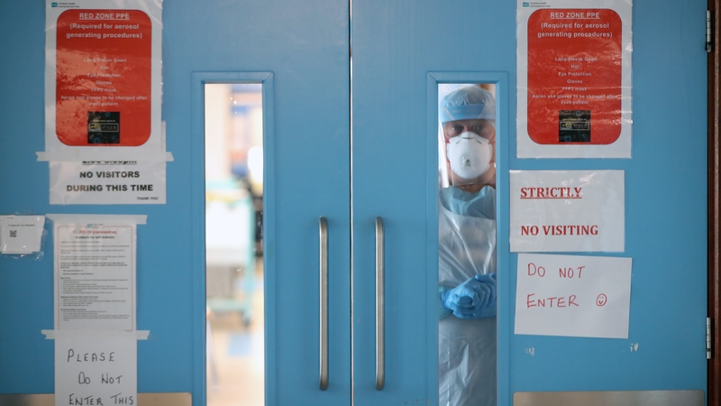 A Covid-19 recovery ward at Craigavon Area Hospital in Co Armagh