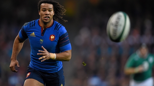 The Racing 92 winger suffered a hamstring injury against Wales at the weekend