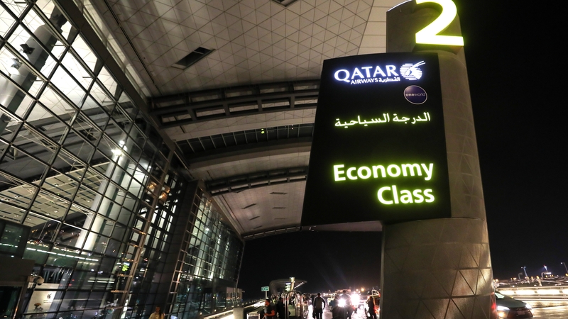 Women from 10 flights out of Doha were searched after a baby was found abandoned