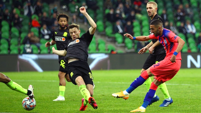 Hakim Ziyech was on target for the Blues on his full debut