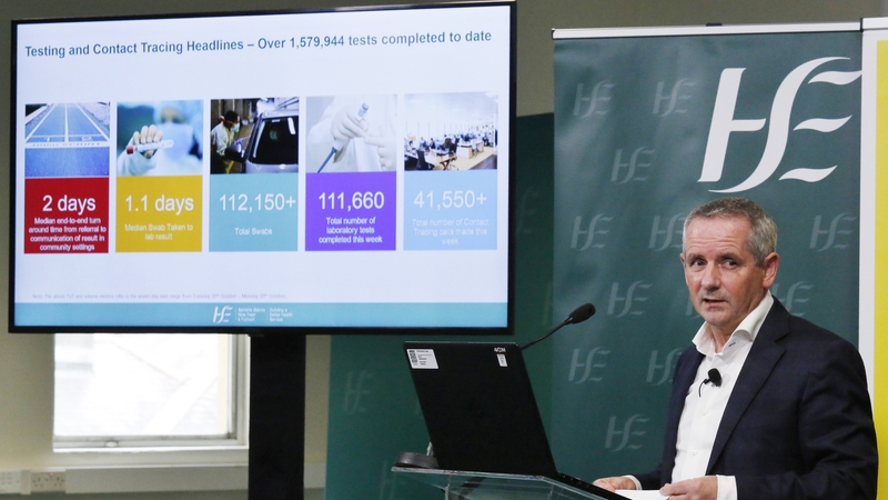 Paul Reid briefs the media on latest Covid-19 situation (Pic: RollingNews.ie)