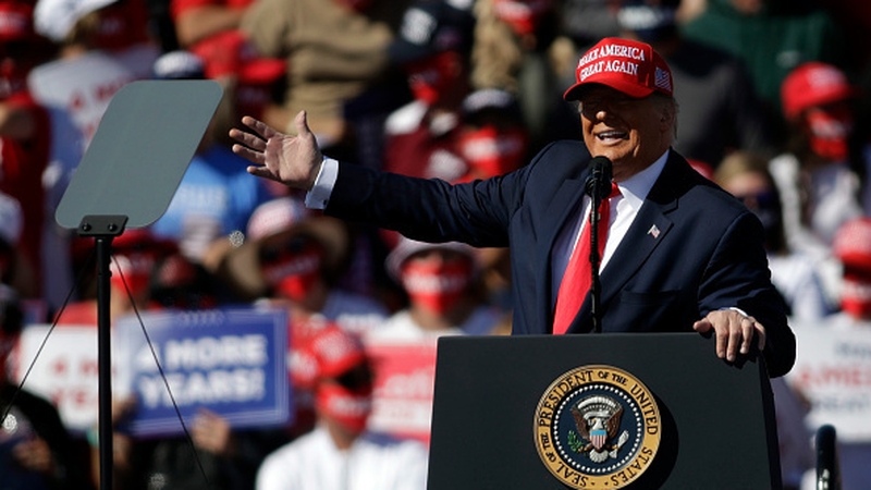 Donald Trump said GDP figures showed a post-Covid recovery was under way