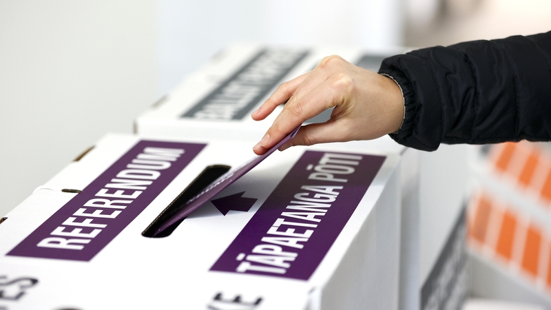 The referendum was held on 17 October, the same day as the general election