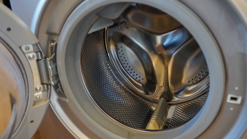 One of the men got his 'ankles trapped in the dryer door' (file pic)