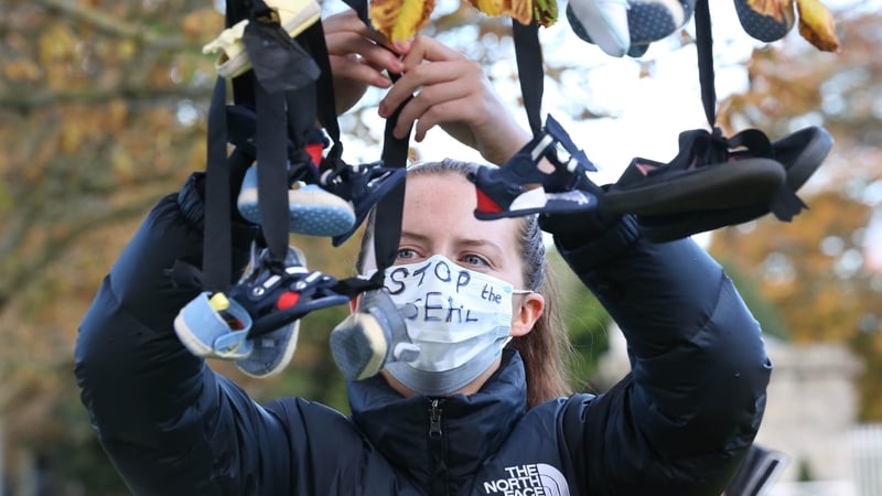 A protest took place in the Phoenix Park earlier this week