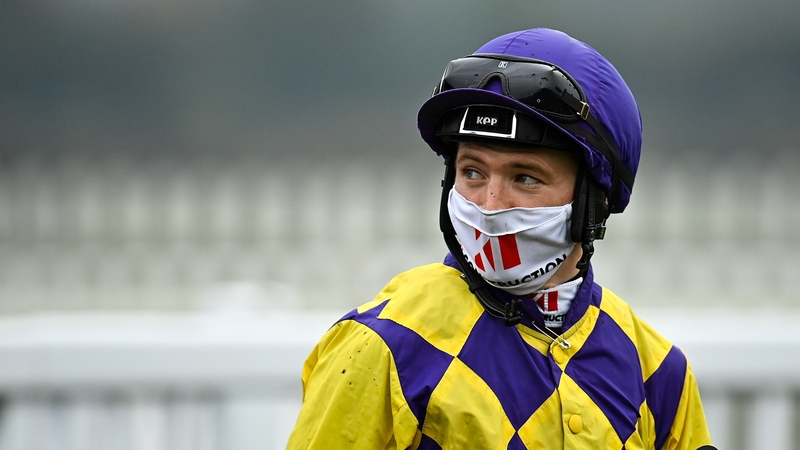 Colin Keane after riding Ecliptical to victory in the Foran Equine Irish EBF Auction Race Final at Naas on 18 October