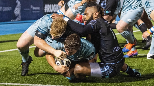 Scott Penny scored Leinster's third try in Glasgow