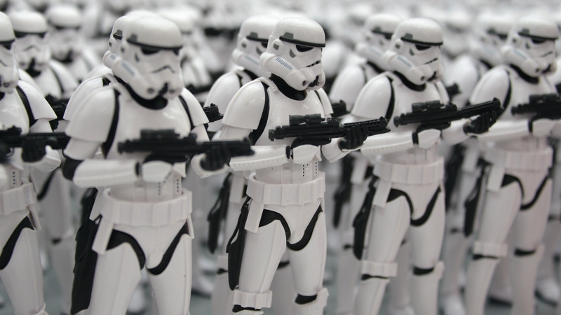 The Star Wars memorabilia sold at the auction included action figures still pristine in their sealed packaging