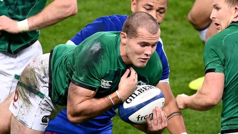 Jacob Stockdale endured a tough night against France