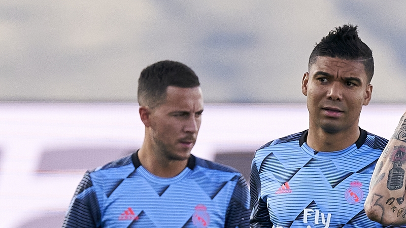Eden Hazard and Casemiro