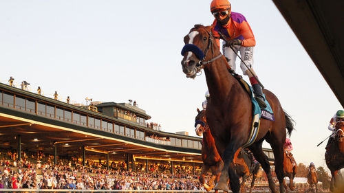 John Velazquez claimed his first win in the Classic on Authentic