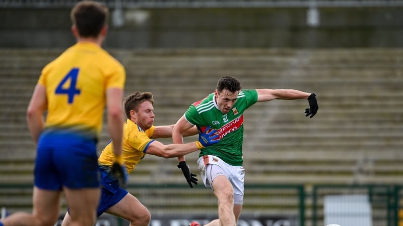 Diarmuid O'Connor slots home Mayo's goal