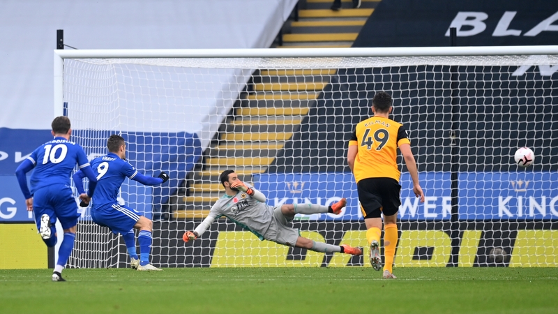 Vardy scored a penalty and missed another