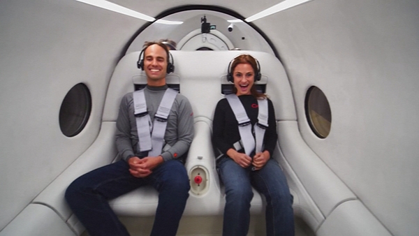 Two people become first to test hyperloop transport