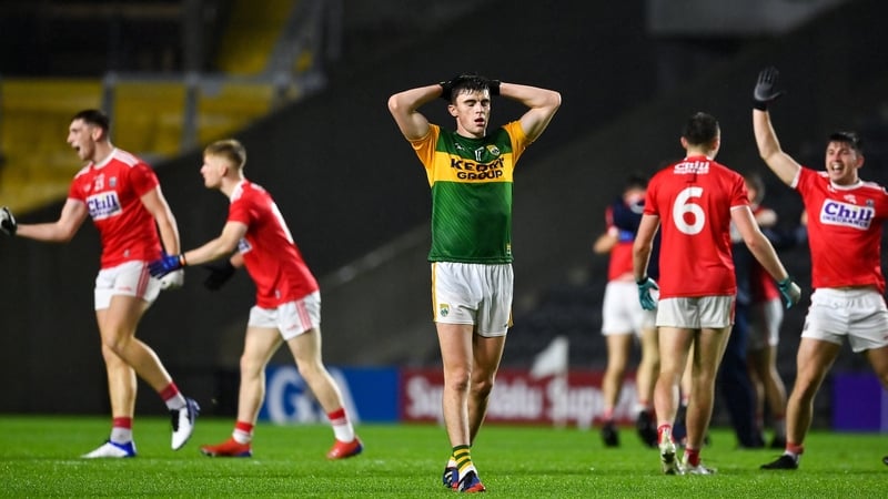A dejected Seán O'Shea after Kerry's loss