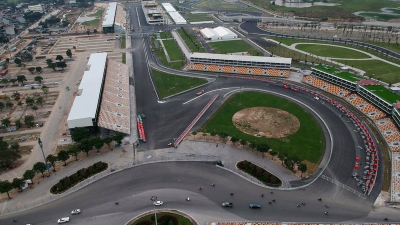The race track site in Hanoi that hosts the Vietnam Grand Prix
