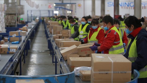 Chinese factory prices hit a more than two-year high in March, new figures show today