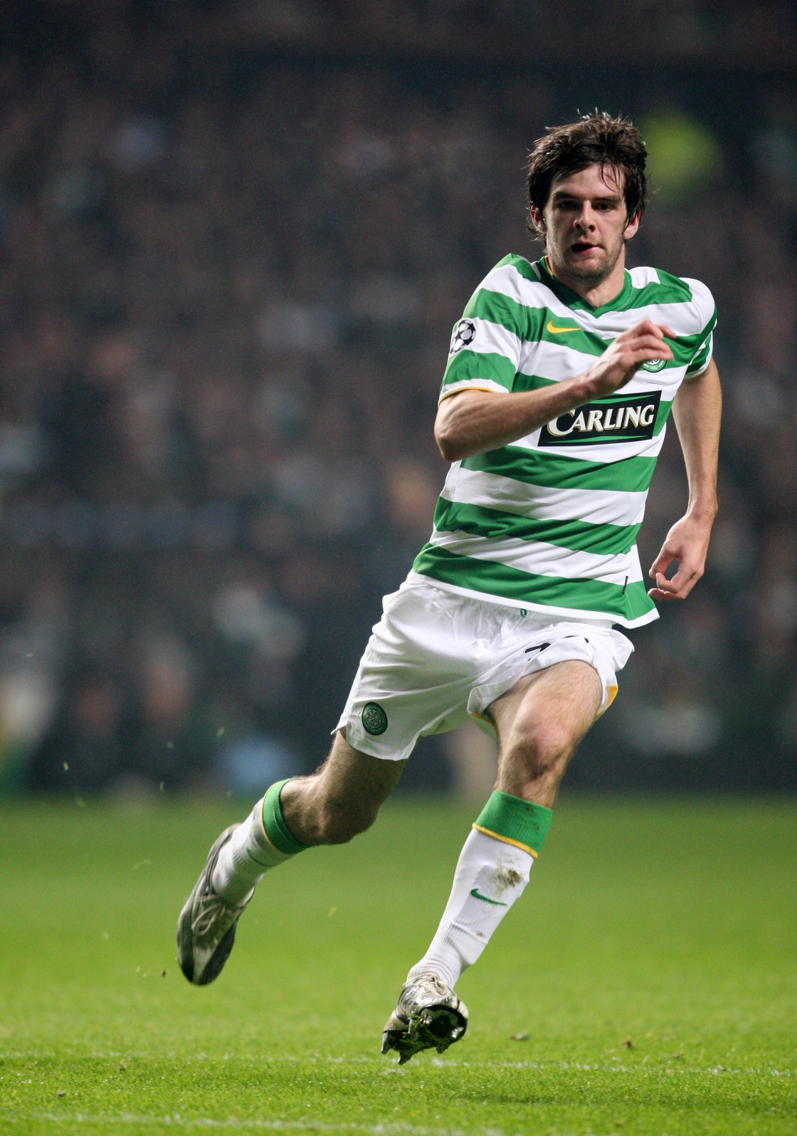 Sheridan with Celtic against Man United in November 2008