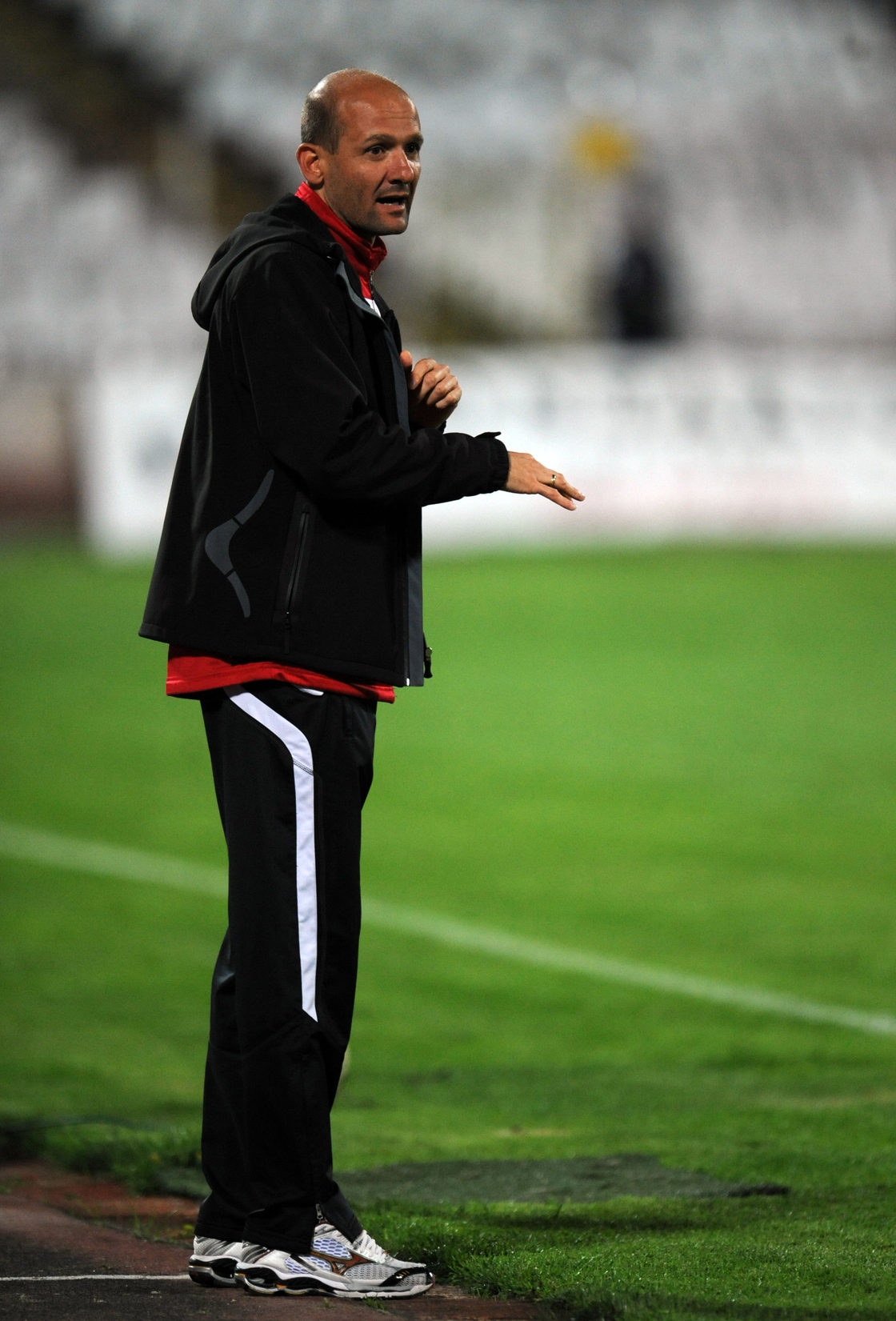 Milen Radukanov on the CSKA touchline in April 2011