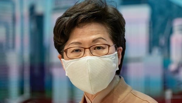 Carrie Lam was targeted in the toughest US action on Hong Kong since China imposed the new law on the territory in late June