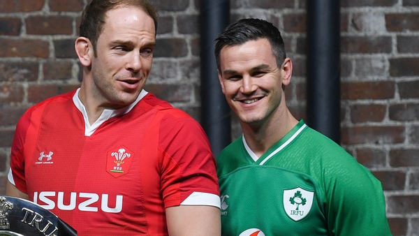 Captains Alun Wyn Jones and Johnny Sexton