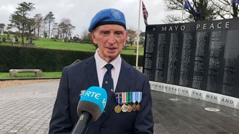 Noel Carey was the youngest of ten Irish Army officers at Jadotville