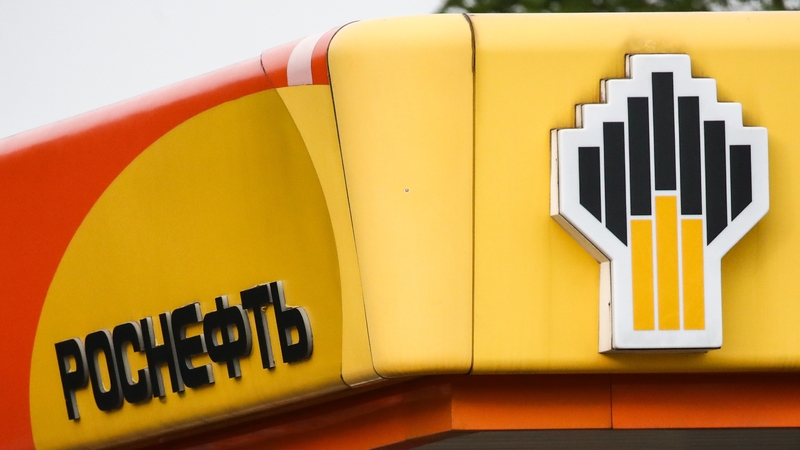 A Rosneft petrol station in Russia