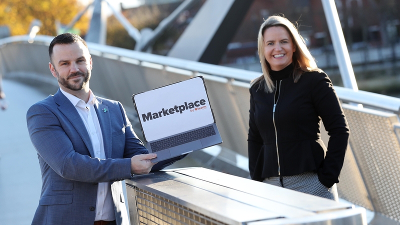 PJ Byrne, CEO of humm by flexif and Lorraine Higgins, CEO of Digital Business Ireland