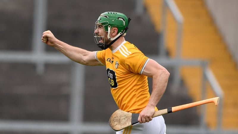 Antrim captain Conor McCann scored two goals