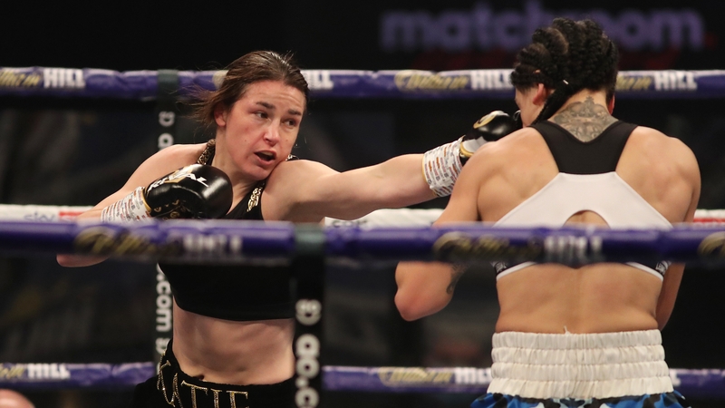 Katie Taylor lands a jab on Miriam Gutierrez