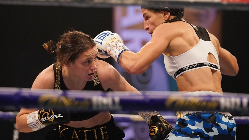 Katie Taylor, left, and Miriam Gutierrez