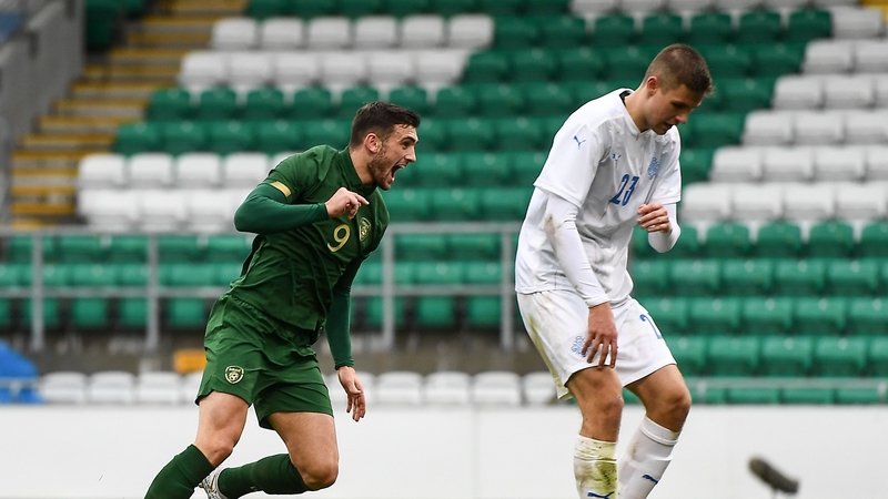 Troy Parrott celebrated Ireland's goal, but it mattered little in the end