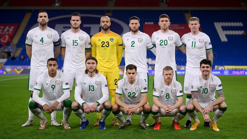 The Ireland team which started against Wales