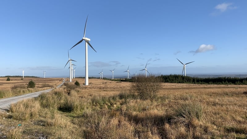 The 70-turbine development was built on the Slieve Aughty mountains