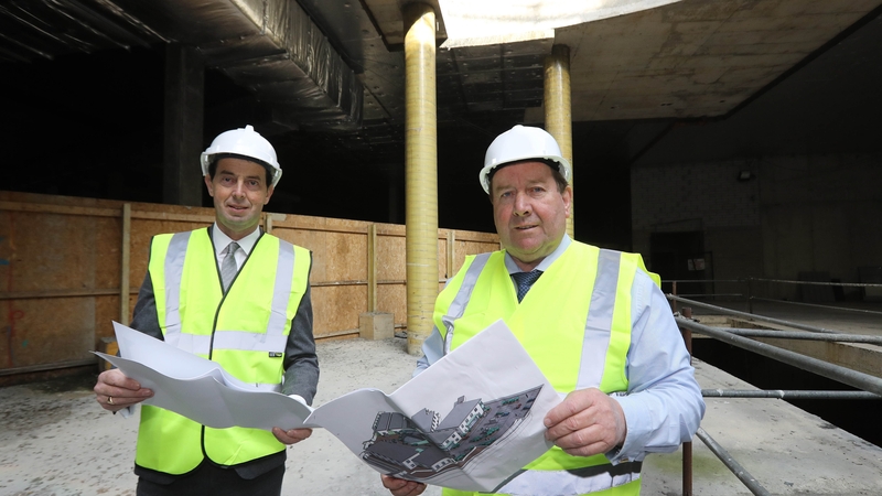 Frank O'Rourke, Naas Shopping Centre's Project Manager and Ger Roche, CEO Roche Group