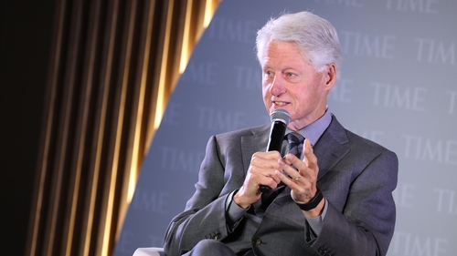Bill Clinton said that while there are challenges, he remains hopeful