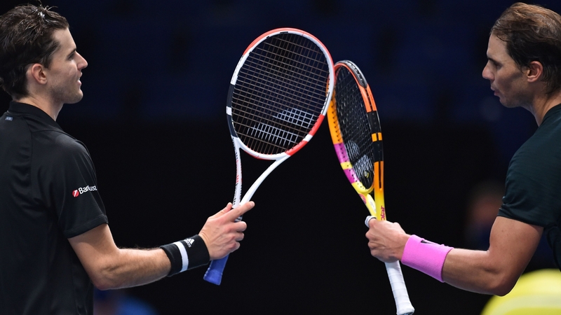 Dominic Thiem beat Rafael Nadal to reach the last four in London