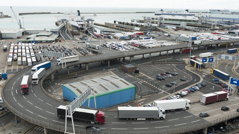 Eurostat said EU imports from Britain dropped 47% year-on-year in January-February to €16.6 billion