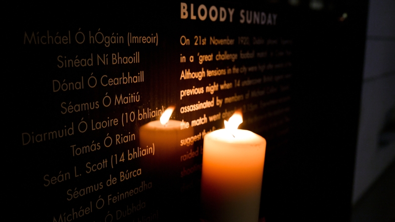The Bloody Sunday memorial in Croke Park
