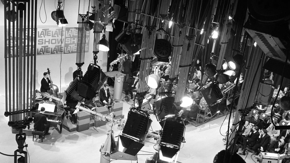 'The Late Late Show' studio and set (1965). Photo by Roy Bedell