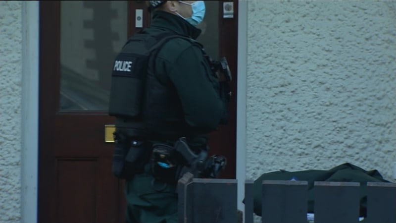 The man was arrested at his home in Belfast this morning (Pic courtesy BBC)