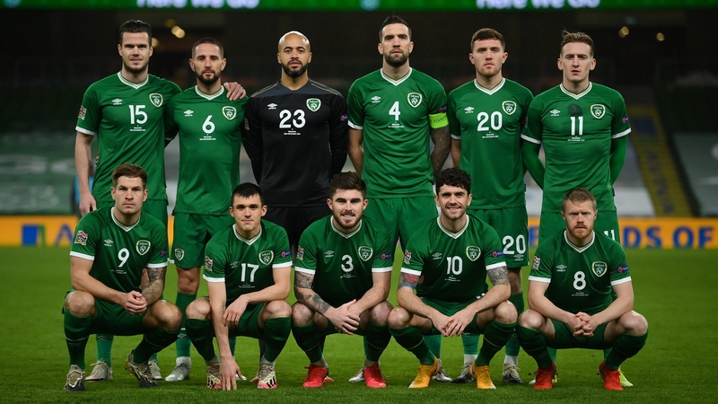 The Ireland team that started against Bulgaria in the Nations League