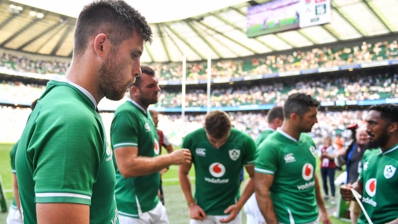 Ross Byrne was replaced in the 52nd minute in Twickenham
