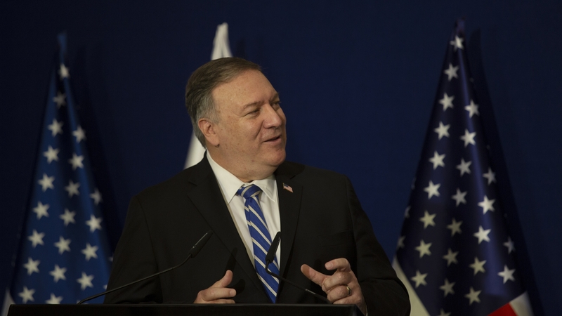Mike Pompeo said exports from the Jewish settlements could now be labelled as 'Made in Israel'