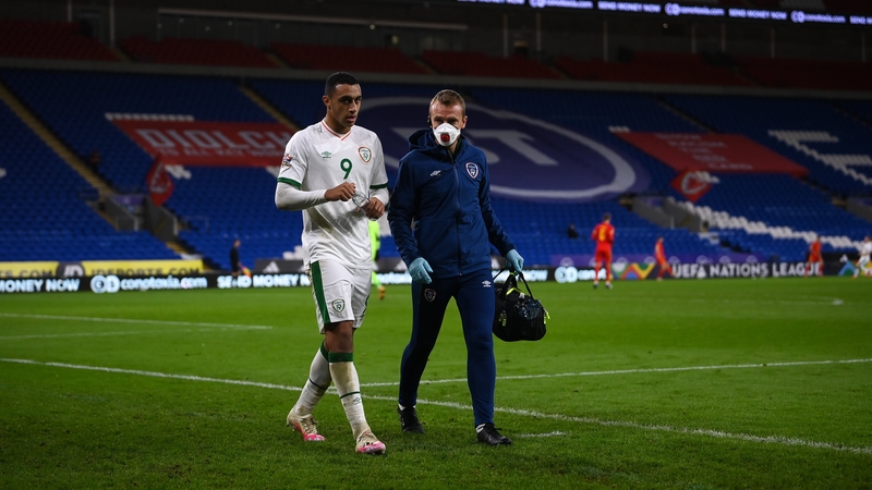 Idah and Ireland physio Danny Miller in Cardiff