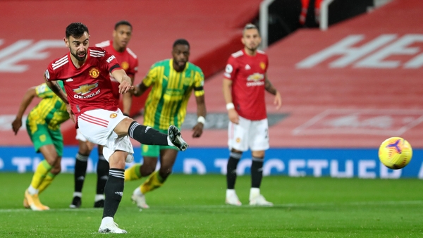Bruno Fernandes buries the retaken spot-kick