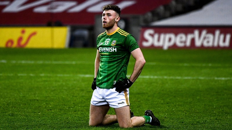 A dejected Jordan Morris after Meath's heavy loss to the Dubs